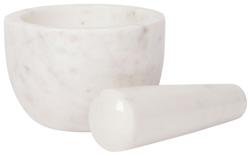Danica Mortar and Pestle Marble White