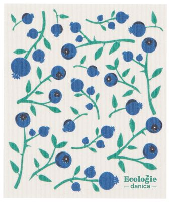 Danica Swedish Dishcloth Blueberries
