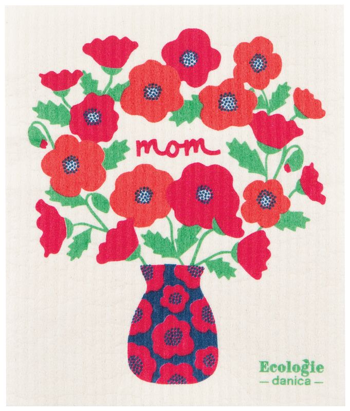 Danica Swedish Dishcloth Poppy Bouquet