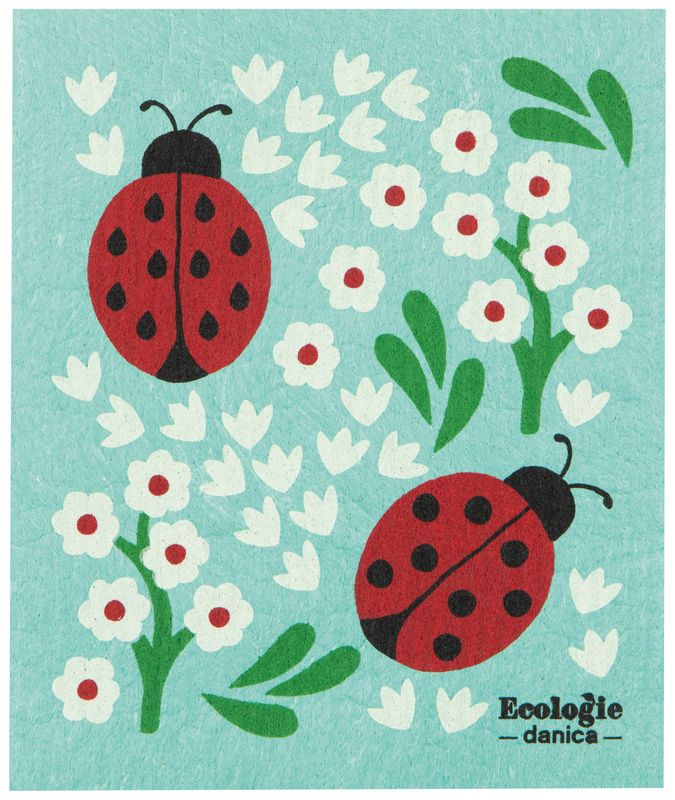 Danica Swedish Dishcloth Ladybugs