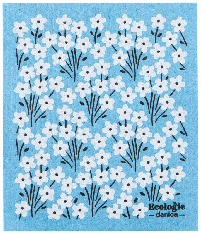 Danica Swedish Dishcloth Blue Bouquet