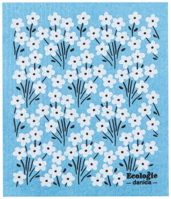 Danica Swedish Dishcloth Blue Bouquet