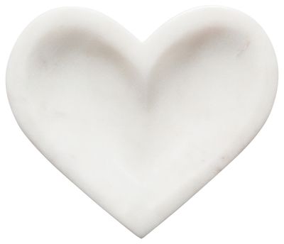 Danica Shaped Dish 4in Heart Marble
