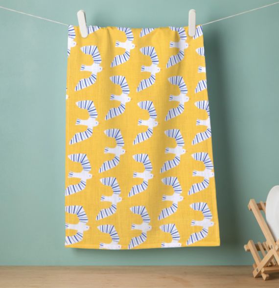 Danica Dishtowel Printed Birdie Danica Dishtowel Printed Birdie
