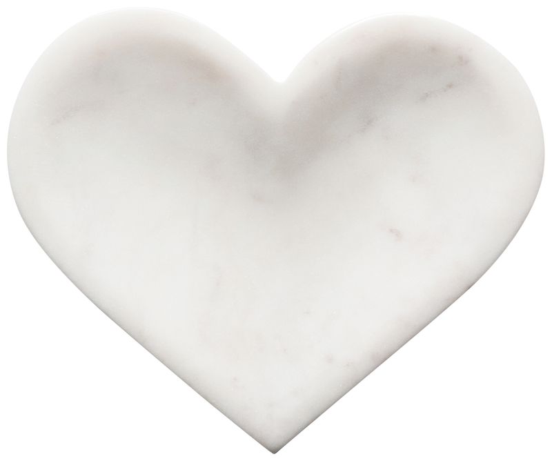 Danica Shaped Dish 6in Heart Marble Danica Shaped Dish 6in Heart Marble