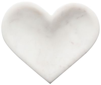 Danica Shaped Dish 6in Heart Marble