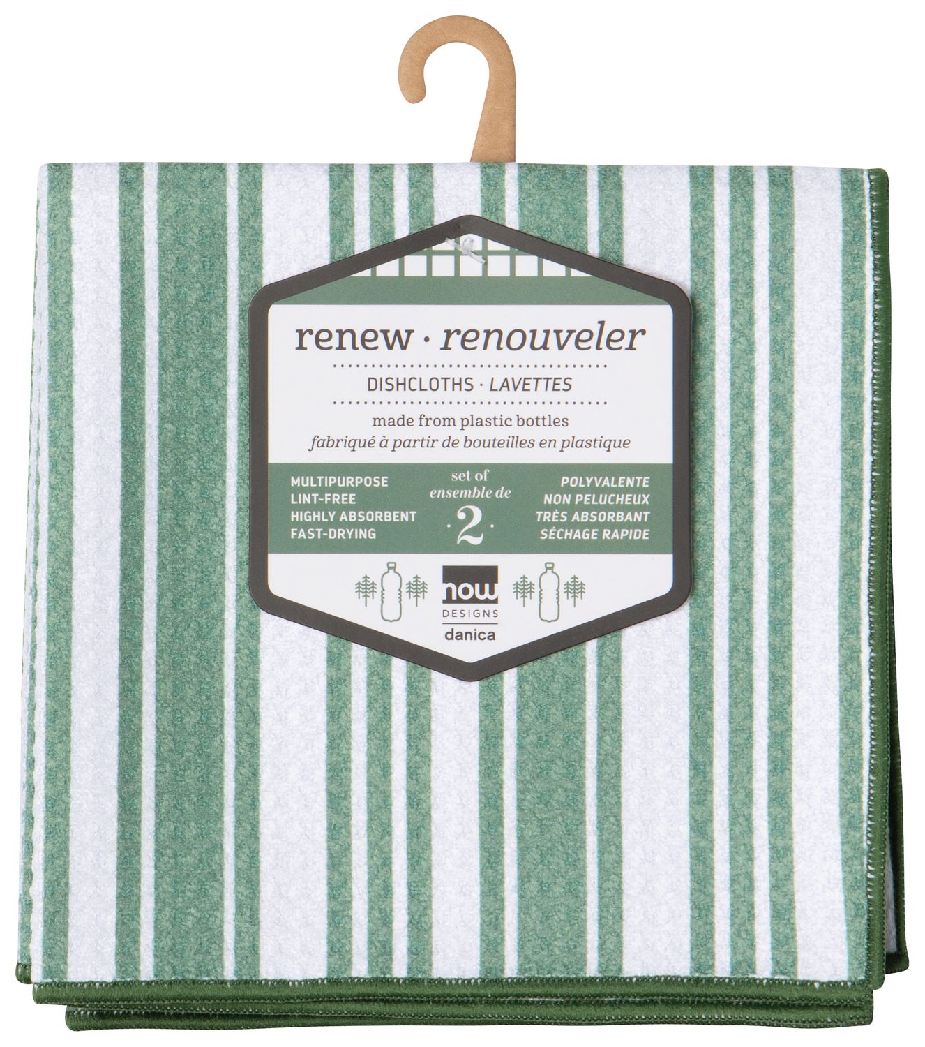 Danica Renew Dishcloths Elm Green Set/2