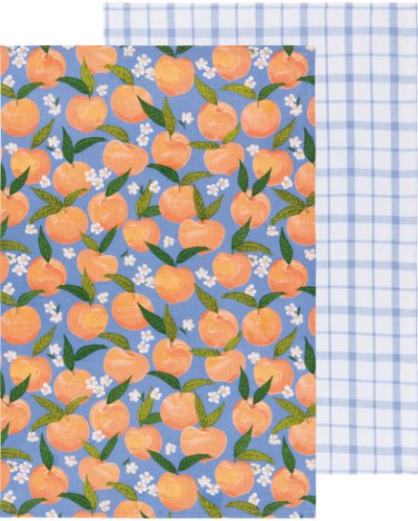 Danica Dishtowel Peaches Set/2
