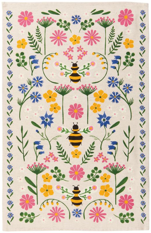 Danica Dishtowel Bee Garden