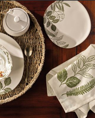 Danica Napkin Print Fern & Frond Set/4 Danica Napkin Print Fern & Frond Set/4