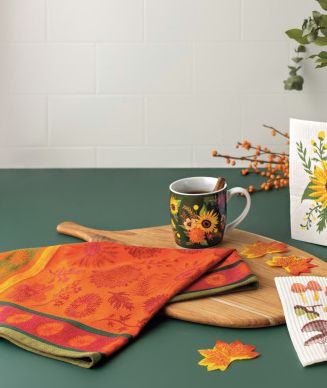 Danica Dishtowel Jacquard Sunflower Splendor