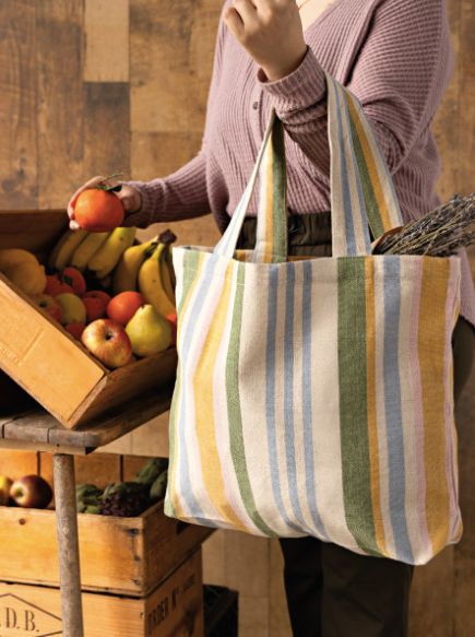 Danica Bag Tote Woven Market Stripe