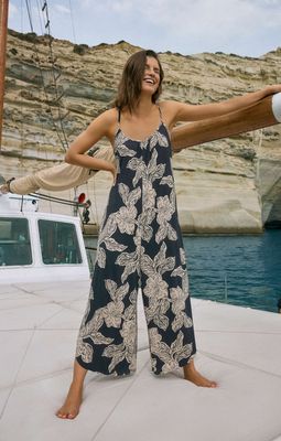 Z Supply Flared Asha Floral Jumpsuit