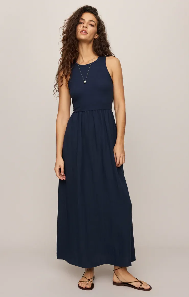 Z Supply Charlotte Midi Dress Eclipse