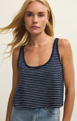 Z Supply Yareli Striped Tank Eclipse