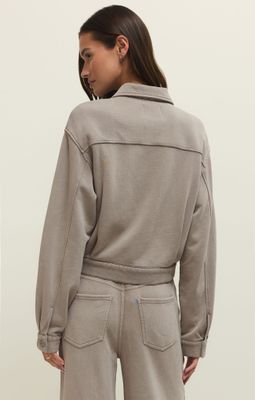Z Supply Heritage Knit Jacket Oyster