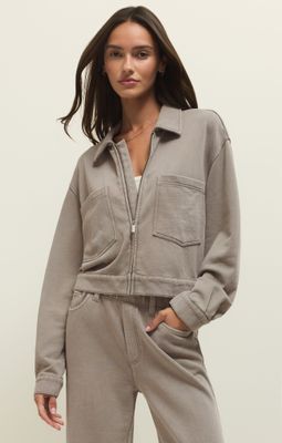 Z Supply Heritage Knit Jacket Oyster