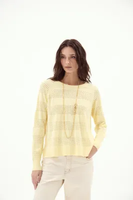 Deluc Creta Sweater Light Yellow