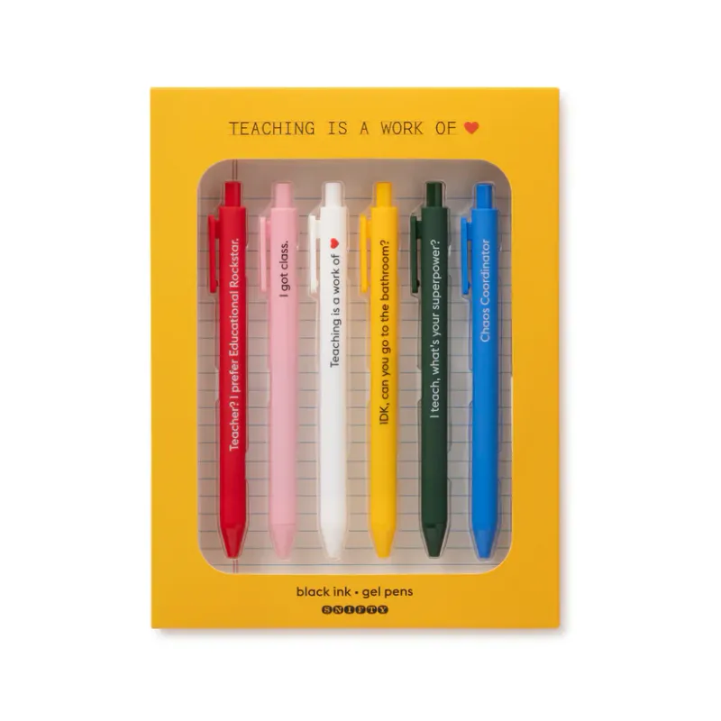 Snifty Teaching is a Work of Pen Set Snifty Teaching is a Work of Pen Set