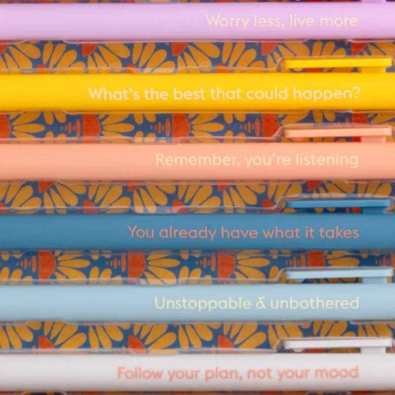 Snifty Worry Less Live More Pen Set