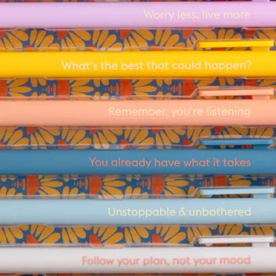 Snifty Worry Less Live More Pen Set