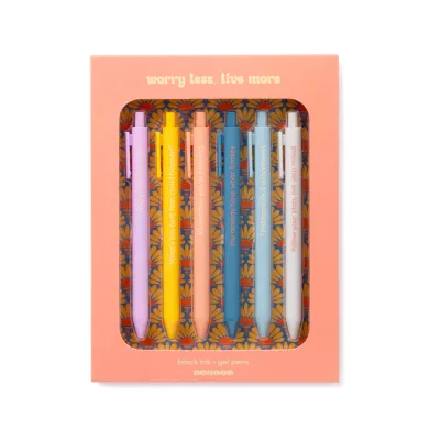 Snifty Worry Less Live More Pen Set