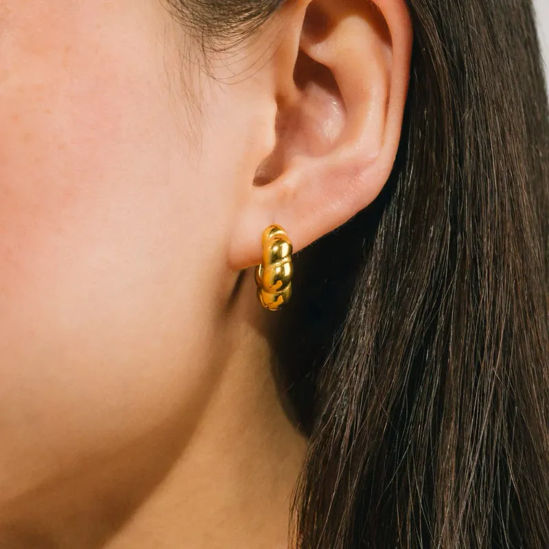 Lover's Tempo Waterproof Croissant Puff Earrings Lover's Tempo Waterproof Croissant Puff Earrings