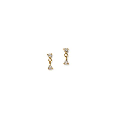 Lover's Tempo Waterproof Sol CZ Drop Stud Earrings