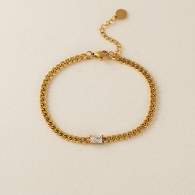 Lover's Tempo Waterproof Zya CZ Curb Bracelet