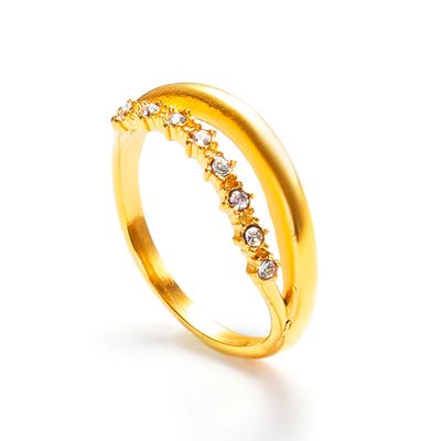 Lover's Tempo Waterproof Saturn Double Ring