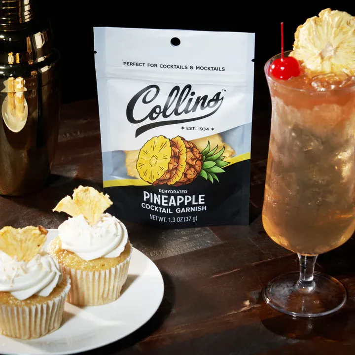 Collins Dehydrated Pineapple Cocktail Garnish