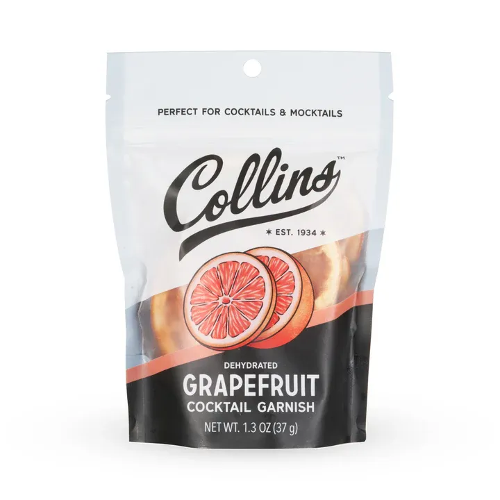 Collins Dehydrated Grapefruit Cocktail Garnish