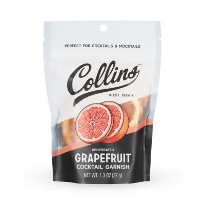 Collins Dehydrated Grapefruit Cocktail Garnish Collins Dehydrated Grapefruit Cocktail Garnish