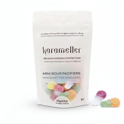 Karameller Mini Sour Pacifiers 125g Pouch