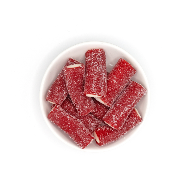 Karameller Sour Rambo Strawberry Log 125g Pouch