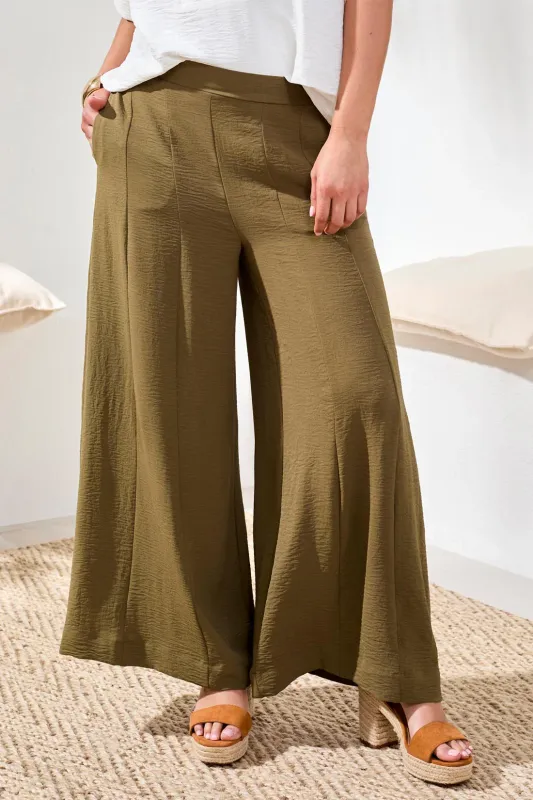 Tribal Wide Leg Flowy Pant Rainforest