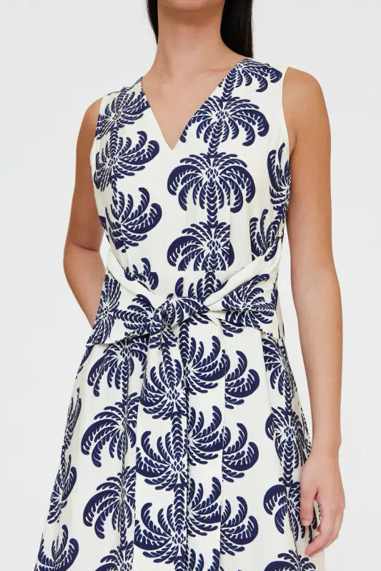 Wild Pony Palm Springs Print Midi Dress