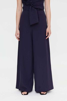 Wild Pony Wide Leg Navy Blue Trousers Wild Pony Wide Leg Navy Blue Trousers