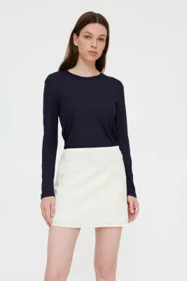 Wild Pony Long Sleeve Navy Blue T-Shirt