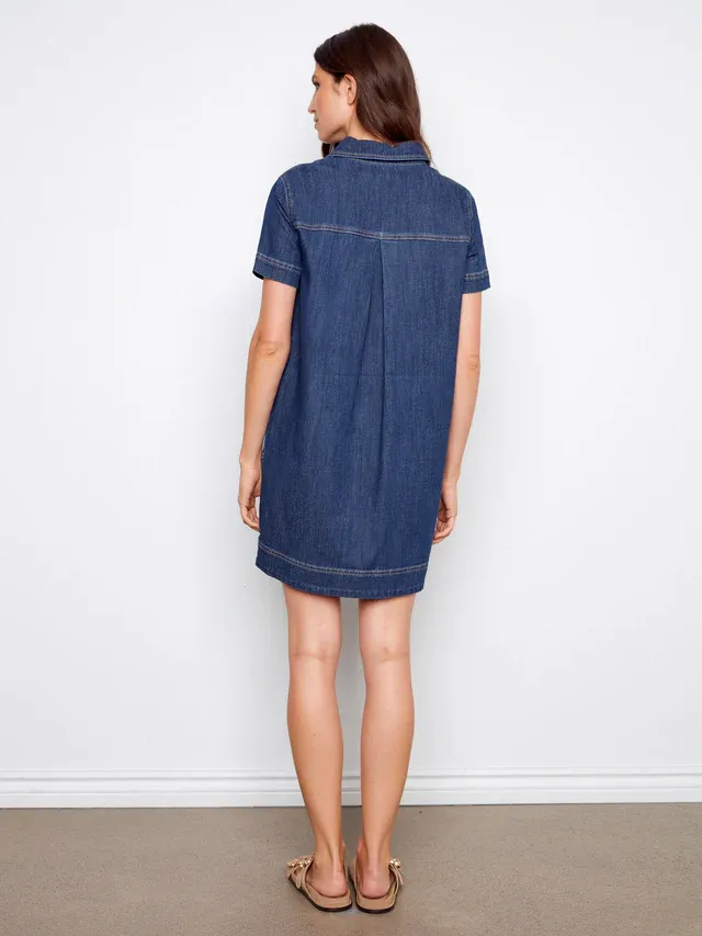 Charlie B Indigo Denim Dress