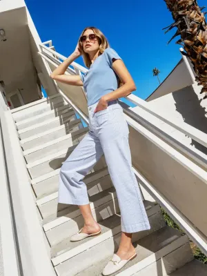 Charlie B Yarn Dye Striped Twill Patch Pocket Pant