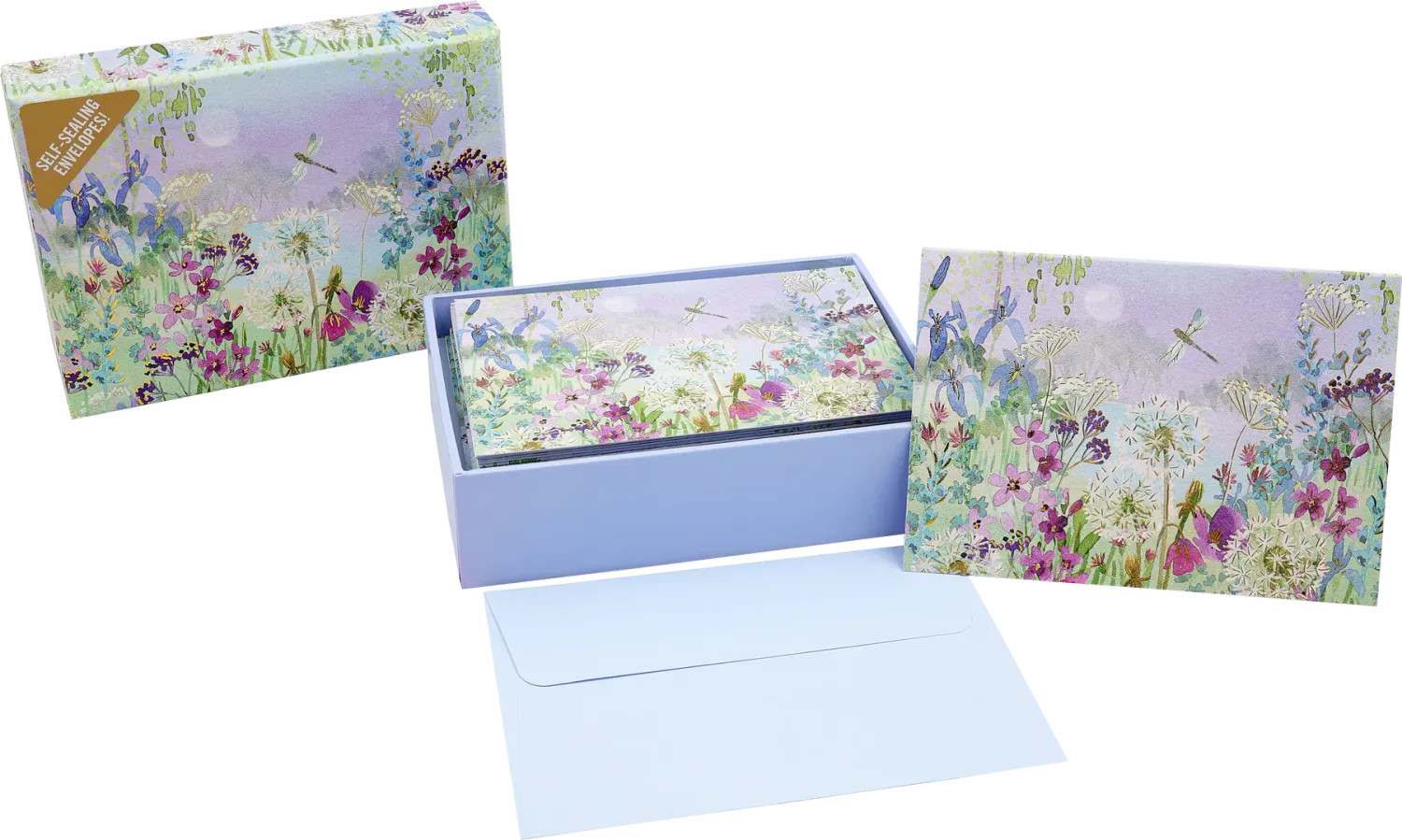 Peter Pauper Note Card Dragonflies &amp; Dandelions