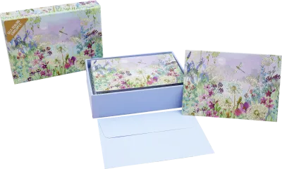 Peter Pauper Note Card Dragonflies &amp; Dandelions