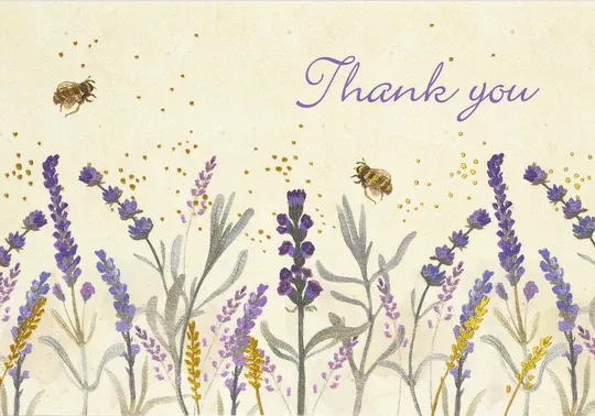 Peter Pauper Thank You Note Lavender &amp; Honey