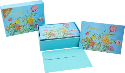 Peter Pauper Thank You Note Garden Blooms