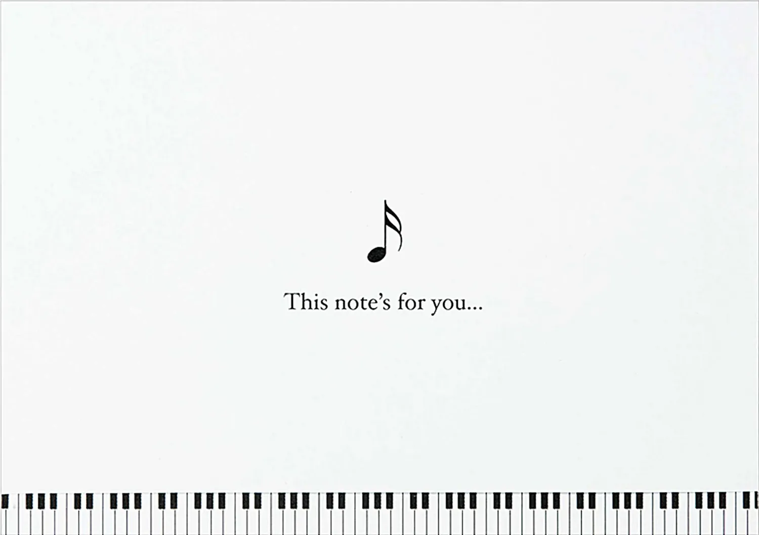 Peter Pauper Note Card Music