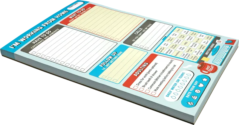 Peter Pauper Note Pad I'm Working From Home Daily Planner