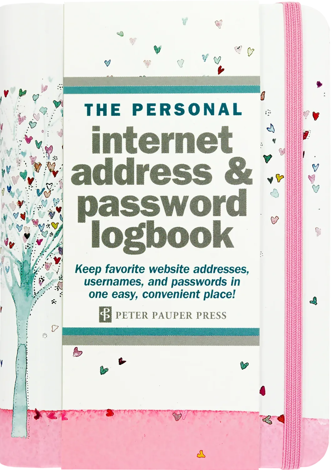 Peter Pauper Internet Log Book Tree of Hearts