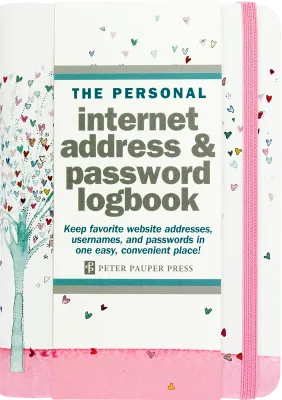 Peter Pauper Internet Log Book Tree of Hearts Peter Pauper Internet Log Book Tree of Hearts
