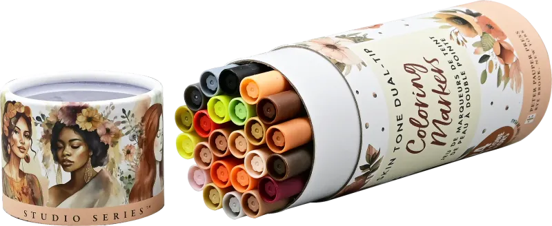 Peter Pauper Skin Tone Dual Tip Coloring Markers